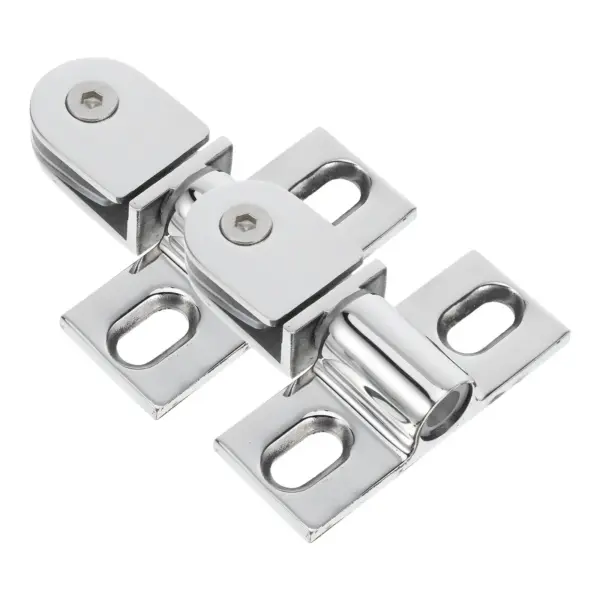 2Pcs Glass Shower Door Pivot Hinge Heavy Duty Thickened Stainless Steel Frameless Shower Glass Clamp for Bathroom Modern Wet