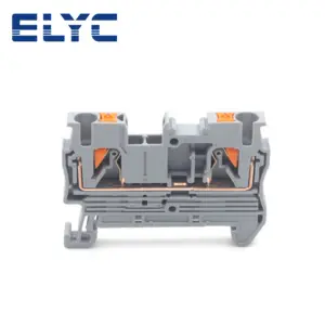 100PCS PT2.5 Push-In Termin Spring Plug Cable Screwless Electrical 2.5mm NS35 DIN Rail Terminal Block PT 2.5