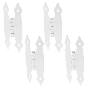 4Pcs Heavy Duty Iron Interior Door Hinges for Cabinets Kitchen Residential Furniture Smooth Quiet Close Embedded Design Sturdy