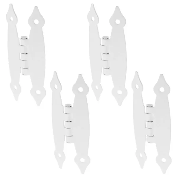 4Pcs Heavy Duty Iron Interior Door Hinges for Cabinets Kitchen Residential Furniture Smooth Quiet Close Embedded Design Sturdy