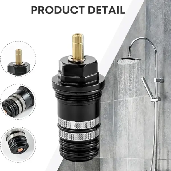 Brass Replacement Thermostatic Cartridge Shower Mixer Valve Bar Repair Kit Bathroom Water Temperature Control Faucet Cartridges