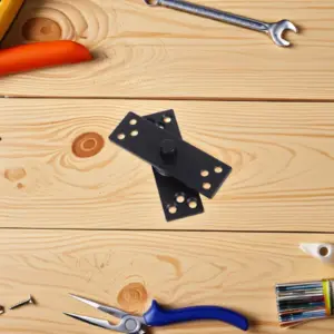 Door Pivot Hinge 360 Degree Stainless Steel Heavy Duty Concealed Rotating Hidden Door Centre Shaft Pivot Hinges Black