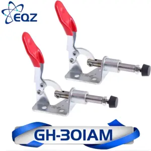 GH-301AM 45Kg Toggle Clamp Quick Release Pull Action Vertical/Horizontal Type Clamps Hand Tool for Woodworking