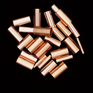 250Pcs Copper crimping connector wiring sleeve, non insulated electrical docking terminal kit, used for wire splicing