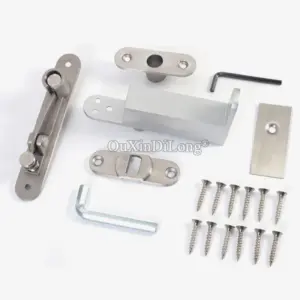 BRAND NEW 2Sets Heavy Duty Door Pivot Hinges Invisible Hidden Hydraulic Buffer Auto Soft Close Door Hinges with 90° Positioning