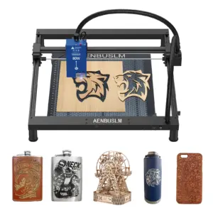AENBUSLM Laser Engraver With Wifi Offline Control 80W Laser Engraving Cutting Machine 450nm Blue Light Cnc Machine Woodworking