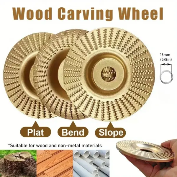 1/3pcs Woodworking Carving Wheel Polishing Wheel Versatile Sanding Disc Wood Shaping Tool Abrasive Disc