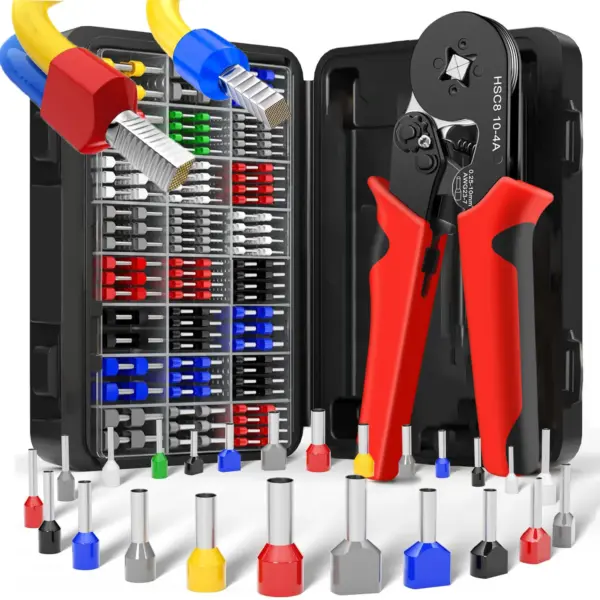 Electrical Tube Insulated Terminal VE Tubular Crimp Terminals Wire Cable Connector Ferrules Terminal Connectors Kit