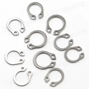 GB893 M72 M75 M78 M80 M82 M85~M150 SUS304 Stainless Steel C-type External Circlip Retaining Rings for Hole Circlip Snap Rings