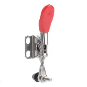 2 PCS GH-201-ASS Toggle Clamp 27KG Holding Capacity ​Horizontal Hold Down Toggle Clamp Anti slip Rubber Pressure Tip
