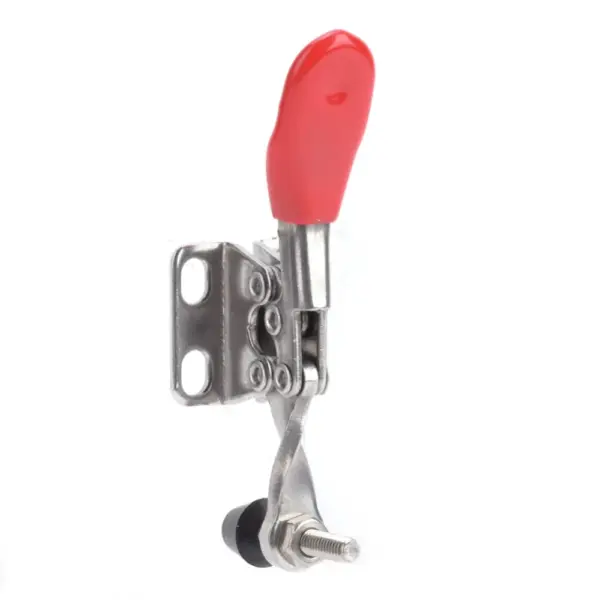 2 PCS GH-201-ASS Toggle Clamp 27KG Holding Capacity ​Horizontal Hold Down Toggle Clamp Anti slip Rubber Pressure Tip