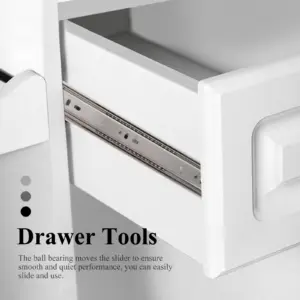 1Pair Stainless Steel Drawer Slides Heavy Duty Full Extension 12 Inch Ball Bearing Side Mount Push to Open Dresser Cabinet