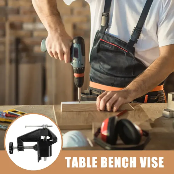 Mini Table Clamp Portable Aluminum Alloy Workbench Vise for Jewelry Electronics Woodworking Drill Press Hobby Small Vise