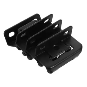 4Pcs Heavy Duty Black Self Closing Cabinet Hinges Semi-Concealed for Rv Travel Trailer Kitchen Bathroom Camper Soft Close Door