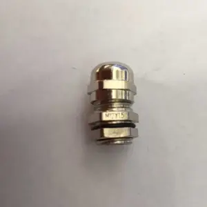 M12x1.5 3-6.5mm Dia Wire Metal Waterproof Connector Cable Gland Fastener