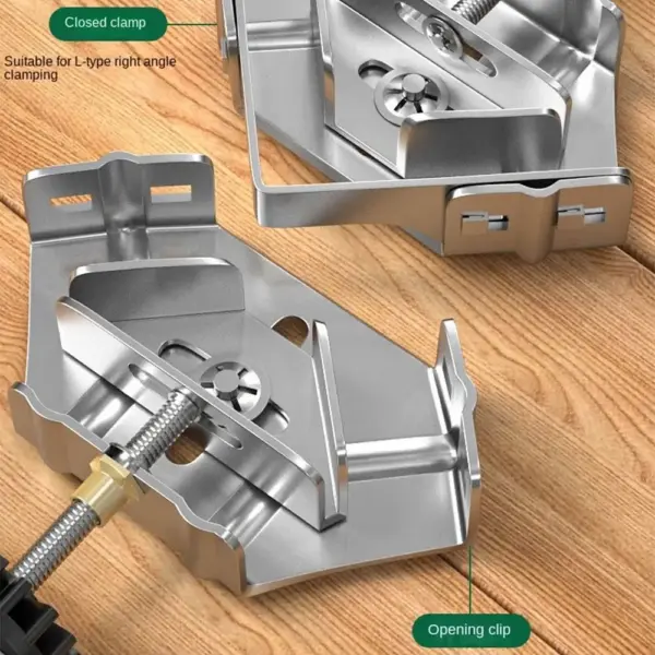 Stainless Steel Right Angle Clamp Quick Clip Auxiliary Corner Clamp Locator Open/Close Sturdy 90 Degree Fixing Clamp Welding