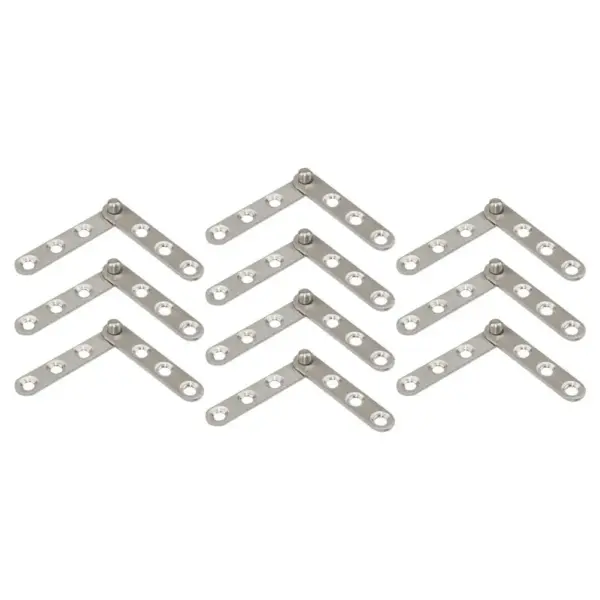 10Pcs Stainless Steel Hidden Pivot Hinges 360 Degree Rotating Heavy Duty Cabinet Door Hinges for Smooth Silent Operation