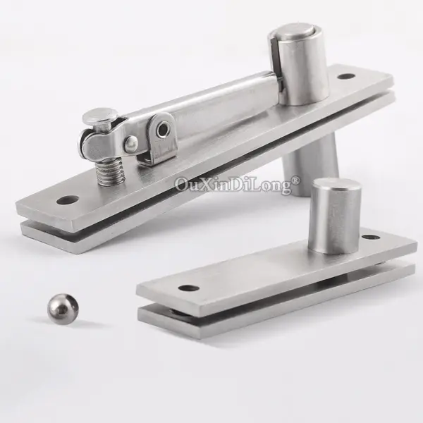 HOT Stainless Steel Heavy Duty Door Pivot Hinges 360° Freely Rotary Invisible Hidden Door Hinges Install Up & Down Loading 150KG