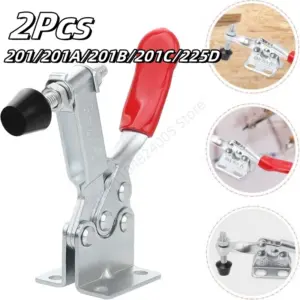 2Pcs Quick Release Horizontal Clamps Locking Lever Fastener Hand Tool GH-201/201A/201B/201C/225D Toggle Clamp Woodworking Tool
