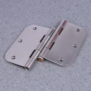 2Pcs Door Hinges Stainless Steel Heavy Duty Concealed Mounting Hardware for Kitchen Cabinet Furniture Frames Silver