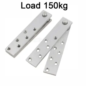 1PCS Heavy Duty Pivot Hinge Stainless Steel Shaft Hinge 360 Degree Rotation Upper and Down for Wooded Doors Load 150kg GF1317