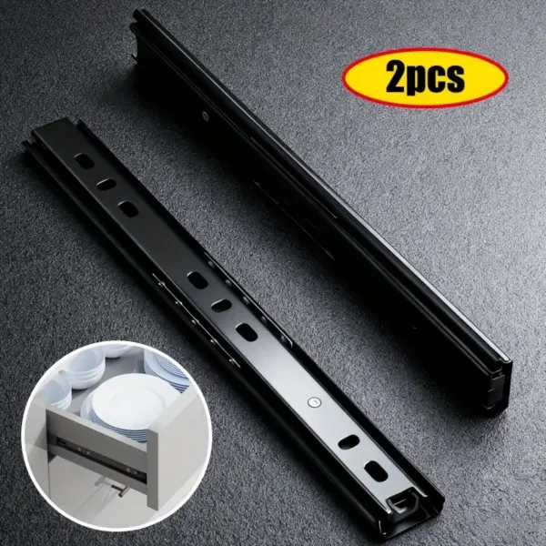 1pair Three-Section Full Extension Less Noise Ball Bearing Drawer Slides 8，10, 12, 14, 16, 18, 20, 22 Inch Available
