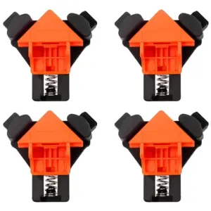 A59Z-90 Degree Angle Clamps Woodworking Corner Spring Clip Right Angle Clips Fixer Tools