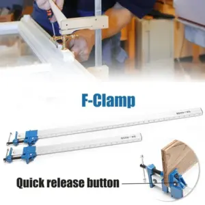 ONLY 1PC 24Inch DIY Heavy F Clamp T Bar Wood Clamps for Woodworking Quick Release Fixture Sash Long Cramp Bench Wood Grip