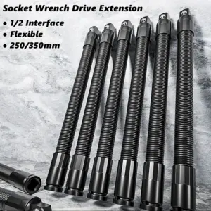 Flexible Socket Ratchet Wrench Extension Bar Motor Repair Tool 1/2Inch Driver Flexible Socket Extension Bar Wrench Extension Rod