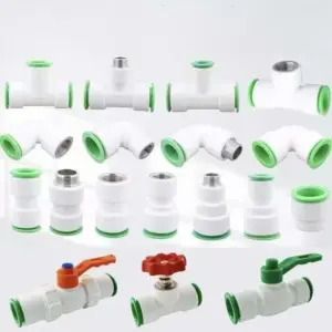 2 Pc PPR Quick Fitting Ruducer Water Elbow Tee Coupling Connector Male Female 20mm 25mm 32mm Plastic Pipe Joint Hot-Melt Free