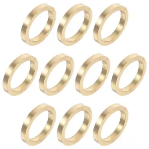 10Pcs Door Hinge Gaskets Copper Round Flat Corrosion Resistant Heavy Duty Reinforcement Parts Industrial Door Washers