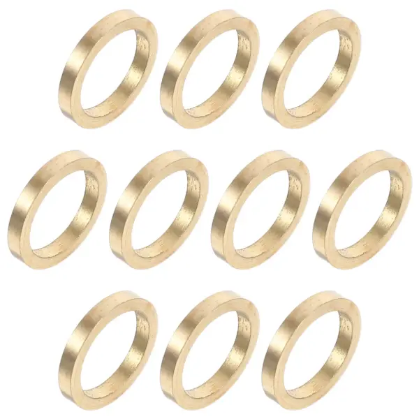 10Pcs Door Hinge Gaskets Copper Round Flat Corrosion Resistant Heavy Duty Reinforcement Parts Industrial Door Washers