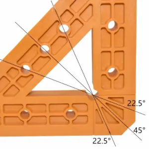 Adjustable Wood Corner Clamp with Anti Slip Chuck and Metal Screw for 45 Degree 90 Degree and 22.5 Degree Marking