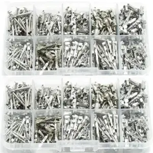 290pcs Cable Lugs Connectors Wire Connector Crimp Terminal Set Flat Plugs Cable Lugs Cable Shoes Plugs Assortment Kit For Cars