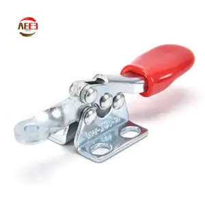 AEE3-Red Toggle Clamp GH-201A 27Kg Quick Release Tool Horizontal Clamps Hand New Heavy Duty Tooling Accessory