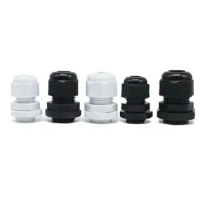 30Pcs waterproof corrugated pipe joint nylon plastic cable gland hose lock FItting M8X1.25 M10X1.5 M12*1.5 M22X1.5 M40X1.5
