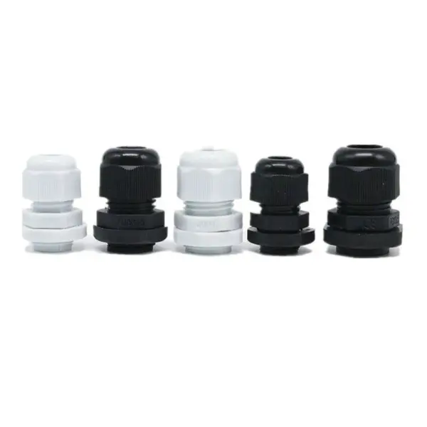 30Pcs waterproof corrugated pipe joint nylon plastic cable gland hose lock FItting M8X1.25 M10X1.5 M12*1.5 M22X1.5 M40X1.5