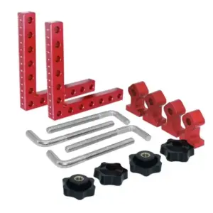 A74E-Right Angle Positioning Panel Fixing Parts 160Mm Woodworking Corner Clamps Right Angle Ruler 90 Degree Auxiliary