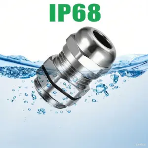 M25 Cable Gland Brass Robust and Pressure-Resistant with Built-in Waterproof Sealing Ring Suitable for 10-14 mm Cable