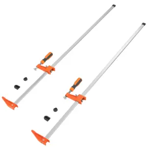 SucceBuy Bar Clamps for Woodworking F Clamp 2-Pack 36" Clamp/Spreader 600 lbs Load 2-Pack 50" Parallel Clamp Set 1100 lbs Load