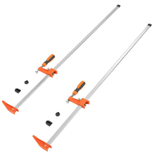 SucceBuy Bar Clamps for Woodworking F Clamp 2-Pack 36" Clamp/Spreader 600 lbs Load 2-Pack 50" Parallel Clamp Set 1100 lbs Load