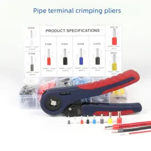 FST-10/6S VETube Terminal Crimping Pliers Ratchet Type 0.08-10mm² European Pin Terminal Wire Crimping Tool for Electrical Wiring