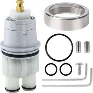 Shower Cartridge Replacement for Delta 1300/1400 Series, Compatible with Monitor MultiChoice Rough-in Valve, Includes RP22734 (RP46074+Bonnet Nut)