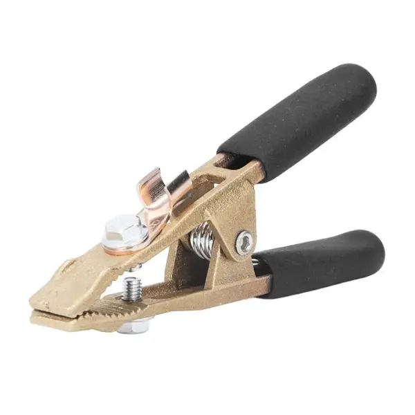 A02M-260A Welding Ground Clamp Brass Material 40Mm Opening Electric Work Clamp For Gas Shielded Welding And Steel Structures