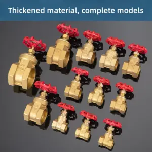 Brass threaded gate valve tap water pipe switch household pipe closing valve thickened material drain valve faucet controller