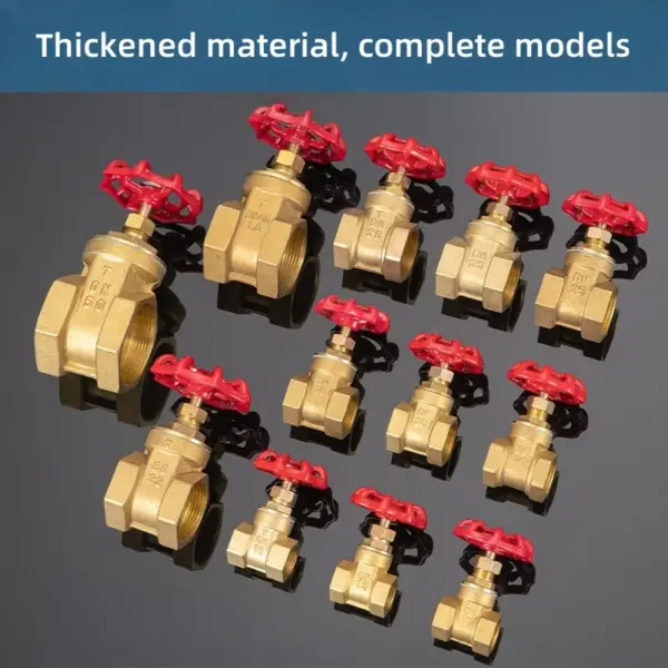 Brass threaded gate valve tap water pipe switch household pipe closing valve thickened material drain valve faucet controller