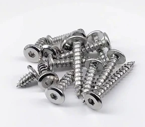 Flat Head Socket Cap Wood Screw M4 M5 M6 Nickel Plating Allen Hexagon Hex Socket Thin Flat Big Head Self Tapping Wood Screws