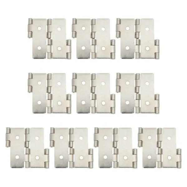 10Pcs Industrial Grade Iron Hinges Heavy Duty Smooth Opening Closing for Wine Cabinet Display Cabinet Glass Door Folding Screen