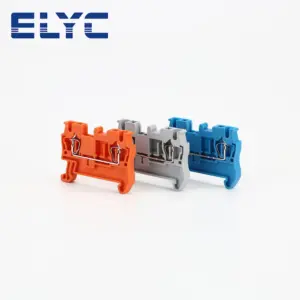 100Pcs ST2.5 Spring-cage Connection 2.5 mm² 14AWG Wiring Return Pull Plug Wire Electric Connector DIN Rail Terminal Block ST 2.5