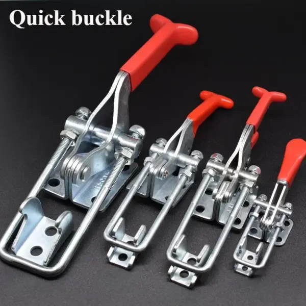 304 Stainless Steel Quick Fixture Lock Buckle Quick Press Door Bolt Clamp Lock Box Buckle Adjustable Clamp Clamping Tool